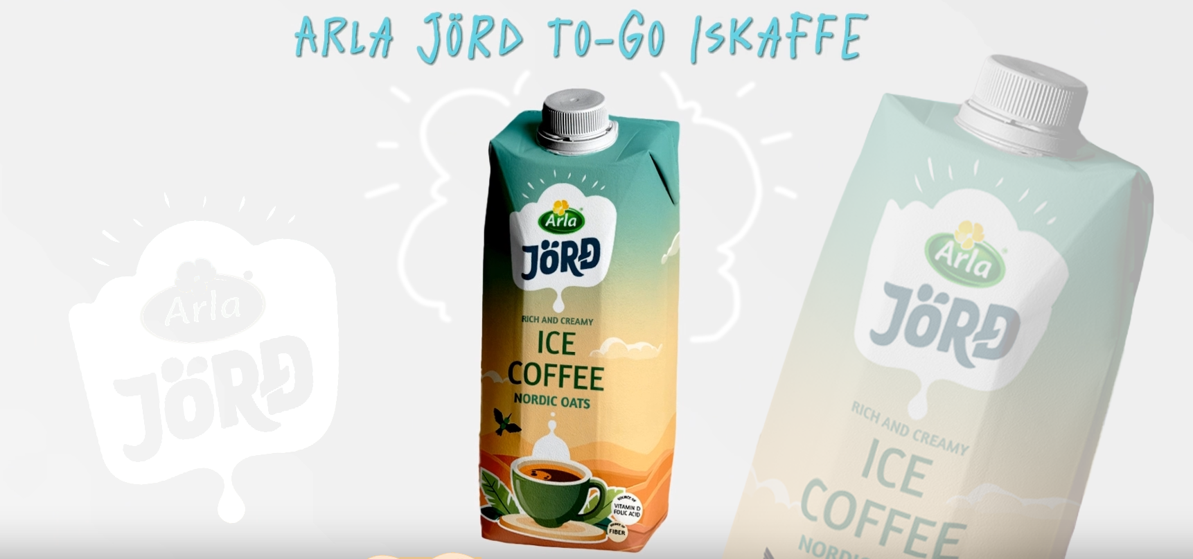 Arla Iced Coffee: packaging mockup cover
